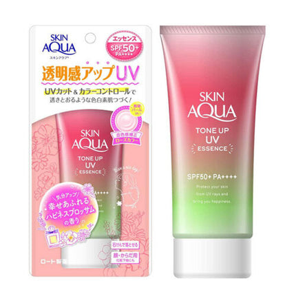 Rohto Skin AQUA Tone Up UV Essence Sunscreen 80g SPF 50+ PA++++