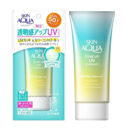 Rohto Skin AQUA Tone Up UV Essence Sunscreen 80g SPF 50+ PA++++